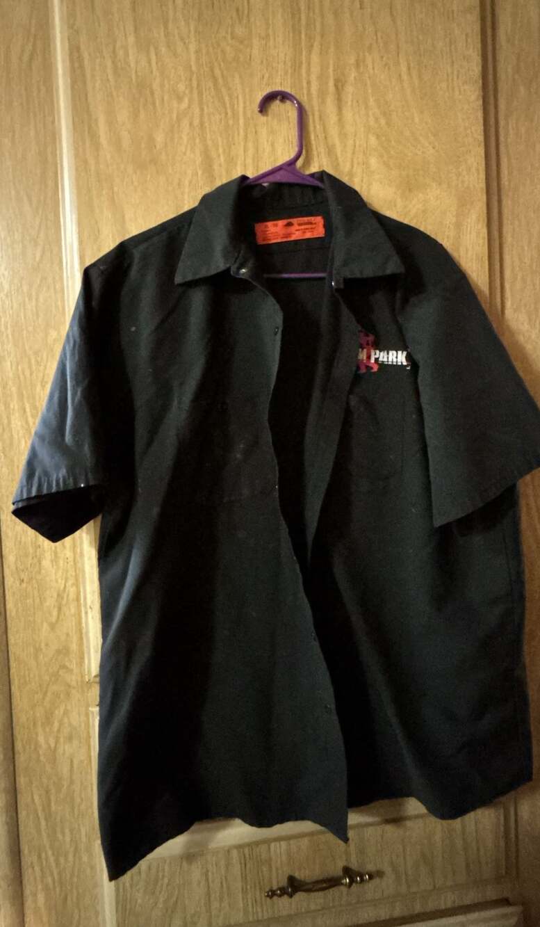 Red Kap Linkin Park Hybrid Soldier Dragonfly Logo Black Work Shirt XL-SS